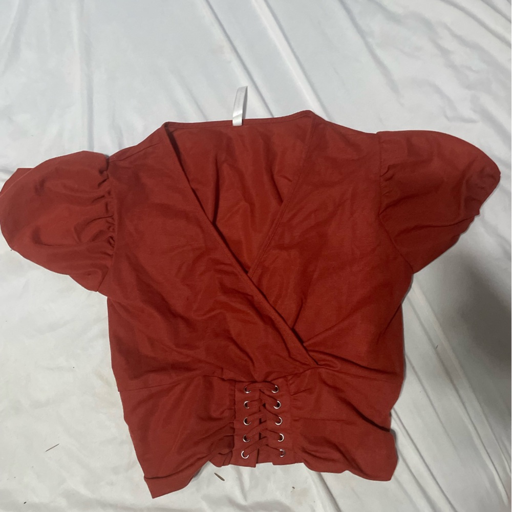 Wrap shirt withh tie front